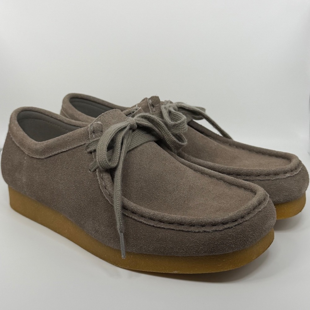 Project Cloud Wally 667 Mens 9 Gray Suede Moc Toe Memory Foam Casual Shoes